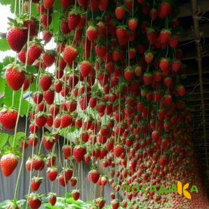 Клубника ампельная Анастасия купить по цене от 370р. в интернет-магазине «Посадика» с доставкой почтой в в Новодвинске и по всей России – [изображение №1].